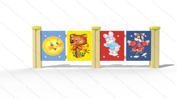 Ограждение для детской площадки Колобок Ограждение для детской площадки Колобок