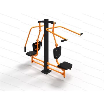 Тренажер уличный Жим от груди + верхняя тяга КВ Тренажер уличный Жим от груди + верхняя тяга КВ