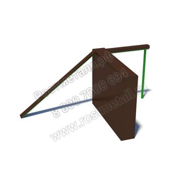 Забор с наклонной доской