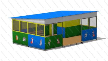 Теневой навес №6    40 м2