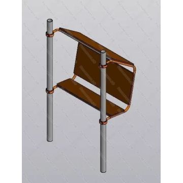 Диван с навесом на хомутах