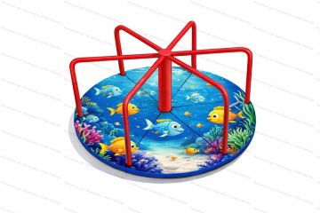 Детская карусель Стоячая Море