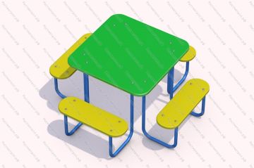 Стол со скамейками Игруля 02 Стол со скамейками Игруля 02