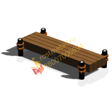 Скамья гимнастическая с измерительными линейками