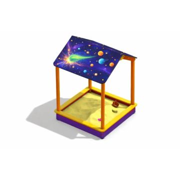 Песочница с навесом космос