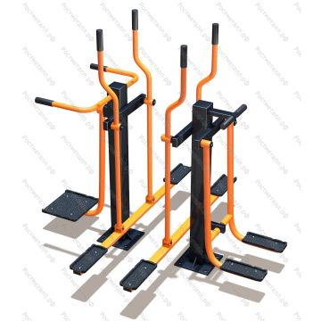 Тренажёр уличный Шпагат - маятник - Двойной лыжник КВ