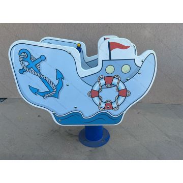 Качалка на пружине Лодочка 02