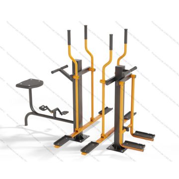 Тренажёр уличный Вело+двойной лыжник+шпагат