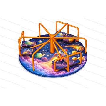Детская карусель Ромашка Космос