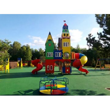 ДИК Сказочный замок с винтовой горкой