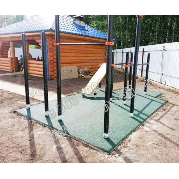 Скамья для пресса и два турника