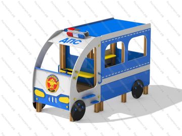Домик для детей Автобус ДПС