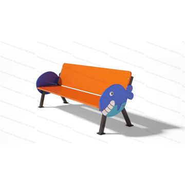 Лавка детская Китовая для сада