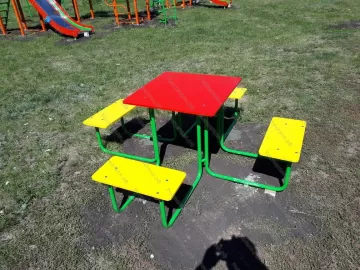 Стол со скамейками Игруля 02