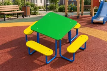 Стол со скамейками Игруля 02