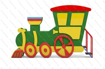 Горка - скат Паровозик 03 Горка - скат Паровозик 03