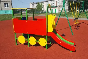 Горка - скат Паровозик 02 Горка - скат Паровозик 02