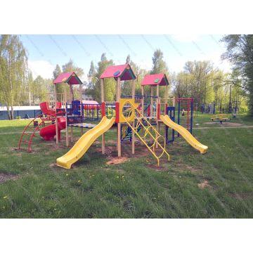 Горка пластиковая  одинарная с высоты 1,2 м