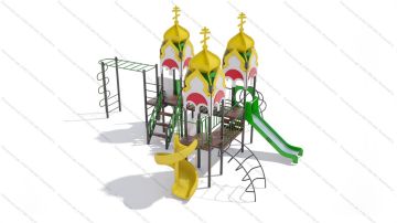 ДИК Королевство с винтовой горкой серия Храм