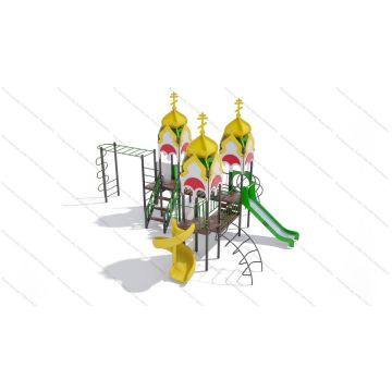 ДИК Королевство с винтовой горкой серия Храм