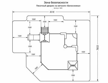 Песочный дворик на металле Белоснежка