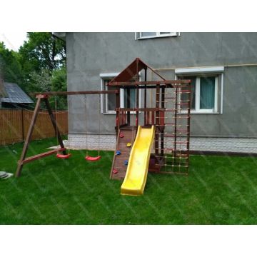 Горка пластиковая  одинарная с высоты 1,2 м