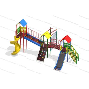 ДИК Дворик детства с винтовой горкой ДИК Дворик детства с винтовой горкой