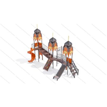 ДИК Дворик детства с винтовой горкой серия Храм ДИК Дворик детства с винтовой горкой серия Храм