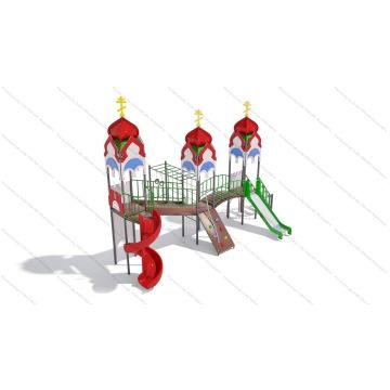 ДИК Дворик детства с винтовой горкой серия Храм ДИК Дворик детства с винтовой горкой серия Храм