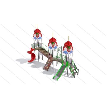 ДИК Дворик детства с винтовой горкой серия Храм ДИК Дворик детства с винтовой горкой серия Храм