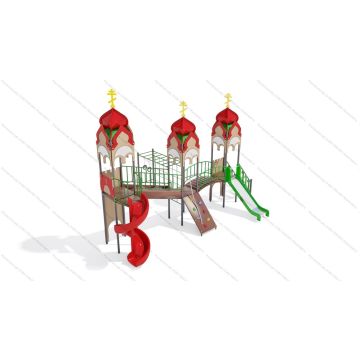 ДИК Дворик детства с винтовой горкой серия Храм ДИК Дворик детства с винтовой горкой серия Храм