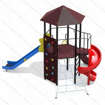 ДИК Остров Стандарт с винтовой горкой