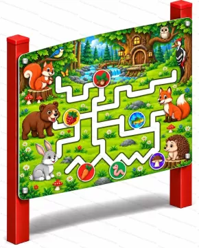 Детская игровая панель Весёлые зверята Детская игровая панель Весёлые зверята