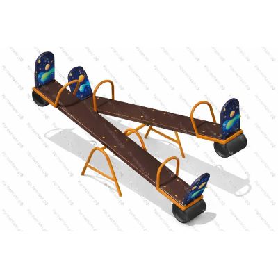 Качалка-балансир деревянная двойная для детей