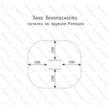 Качалка на пружине Ромашка