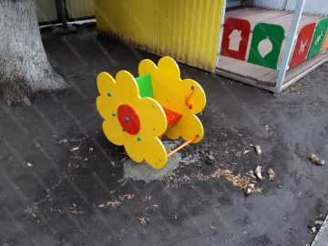 Качалка на пружине Ромашка Качалка на пружине Ромашка