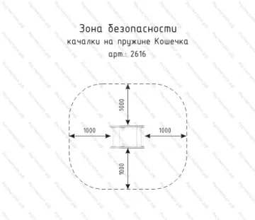 Качалка на пружине Кошечка Качалка на пружине Кошечка