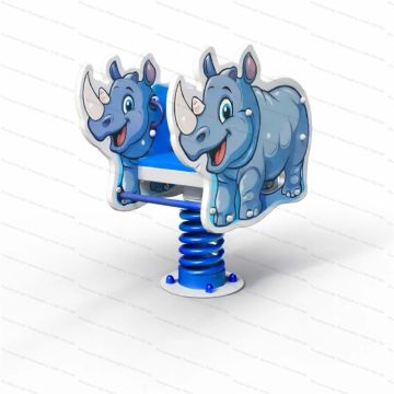 Качалка на пружине Носорог