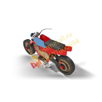 Качалка на пружине Мотоцикл Люкс