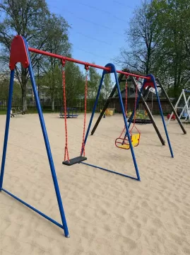 Качели Двухместные ⌀32 Микс на цепях