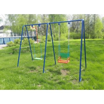 Качели Двухместные ⌀32 Микс на цепях