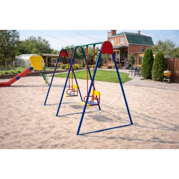 Качели Двухместные ⌀32 на жестком подвесе для личного пользования