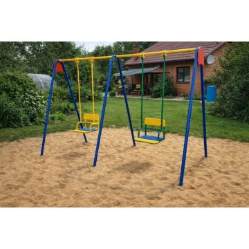 Качели Двухместные ⌀32 на жестком подвесе для личного пользования