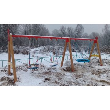 Качели Трёхместные Кб Фортуна с Гнездом Усил