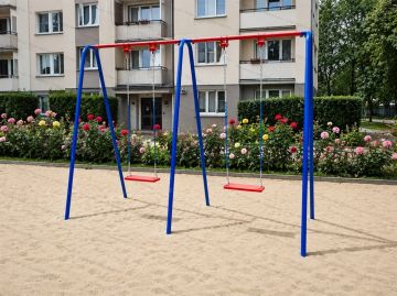 Качели Двухместные ⌀32 Сиденье без спинки на цепях
