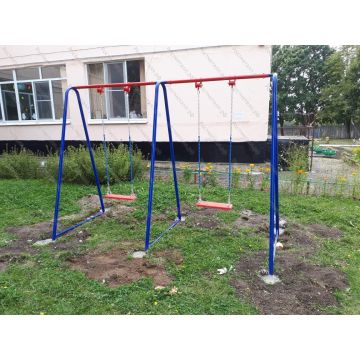 Качели Двухместные ⌀32 Сиденье без спинки на цепях