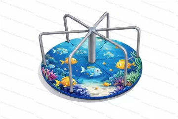 Детская карусель Стоячая Море