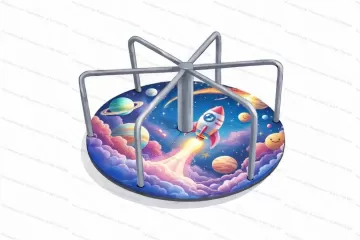 Детская карусель Стоячая Космос Детская карусель Стоячая Космос