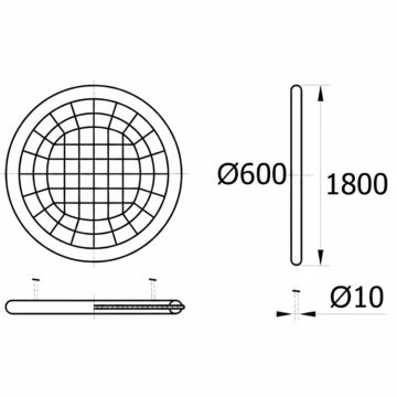 Качели Сиденье Гнездо эконом 60 см на канатах