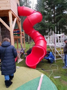 Горка-тоннель с высоты старта 3.7 м
